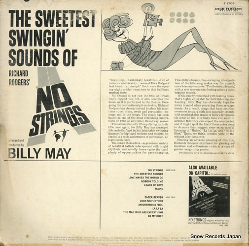 MAY, BILLY no strings T1709