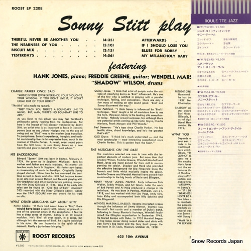 STITT, SONNY sonny stitt YW-7554-RO