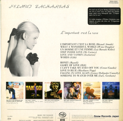 ZACHARIAS, HELMUT l'important c'est la rose 2M046-28030