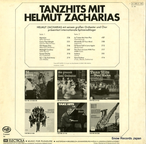 ZACHARIAS, HELMUT tanzhits mit helmut zacharias 1M048-31188