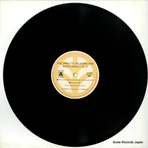 COLEMAN, ORNETTE who's crazy? 2 la clef des champs 2 PAP-9255
