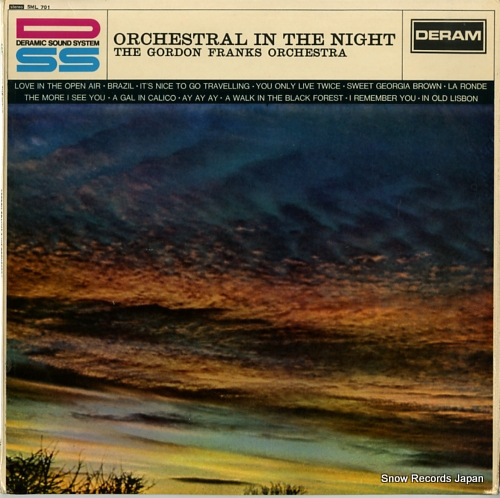 FRANKS, GORDON, AND HIS ORCHESTRA orchestral in the night SML701