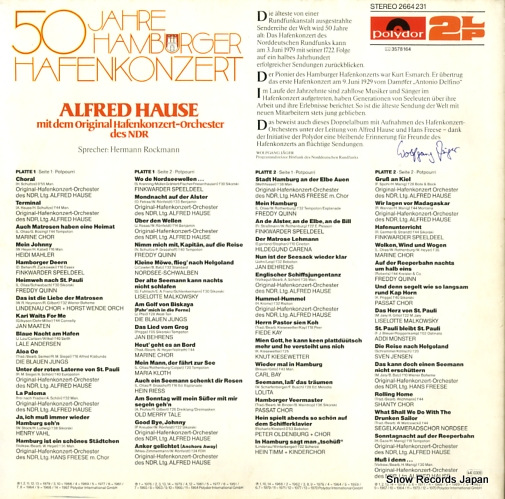 HAUSE, ALFRED 50 jahre hamburger hafenkonzert 2664231