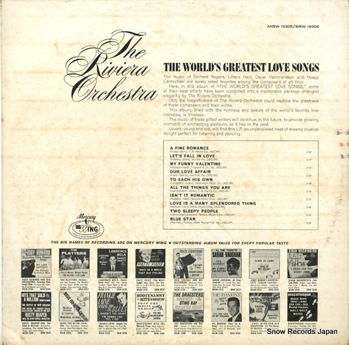 RIVIERA ORCHESTRA, THE the world's greatest love songs SRW16305