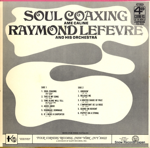 LEFEVRE, RAYMOND soul coaxing(ame caline) FCS-4244