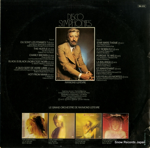 LEFEVRE, RAYMOND disco symphonies 90.346