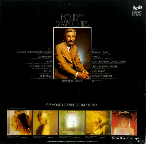 LEFEVRE, RAYMOND holiday symphonies 0066.056