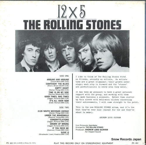 ROLLING STONES, THE 12 x 5 PS402