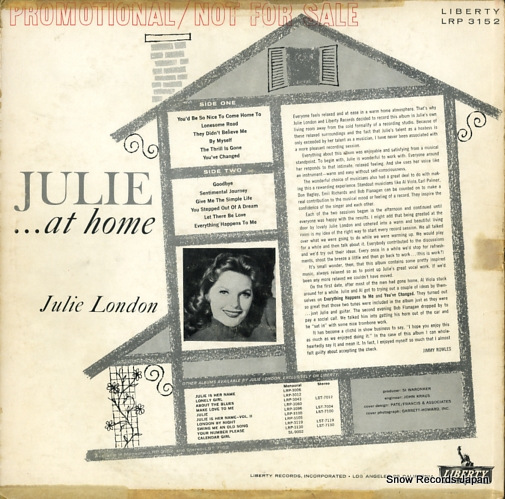 LONDON, JULIE julie... at home LRP3152