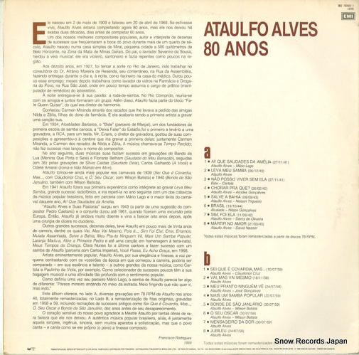 ALVES, ATAULFO 80 anos 0627926021