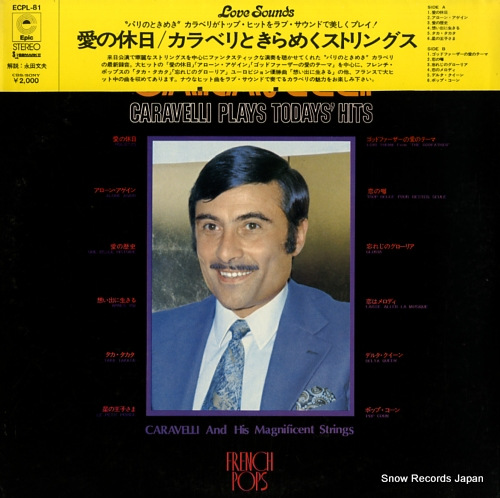 CARAVELLI caravelli plays todays' hits ECPL-81