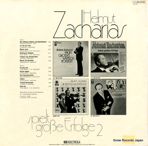ZACHARIAS, HELMUT spielt grosse erfolge 2 1C062-29542