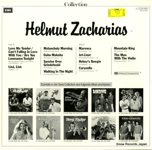 ZACHARIAS, HELMUT collection 13C028-76182