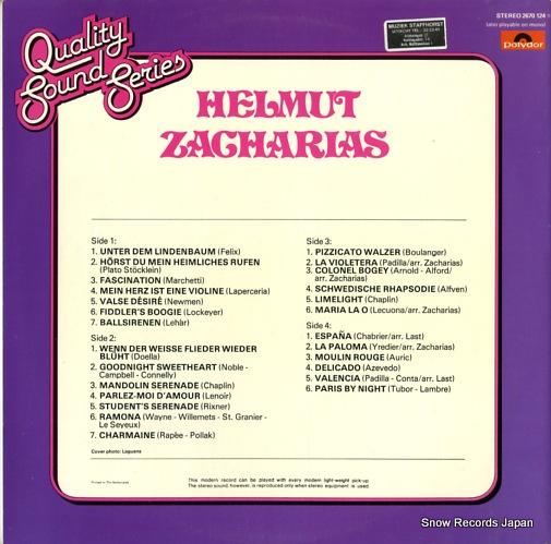 ZACHARIAS, HELMUT helmut zacharias 2670124