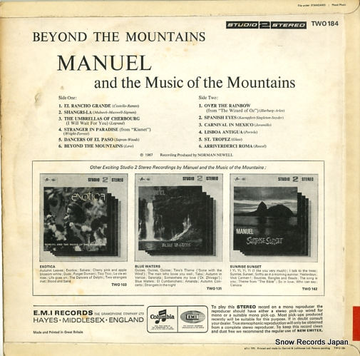 MANUEL AND THE MUSIC OF THE MOUNTAINS beyond the mountains TWO184