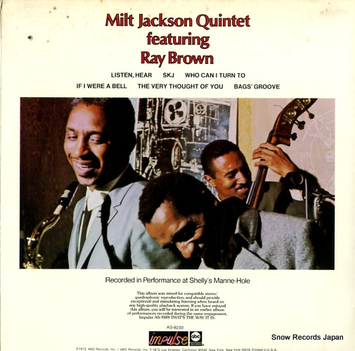 JACKSON, MILT just the way it had to be AS-9230
