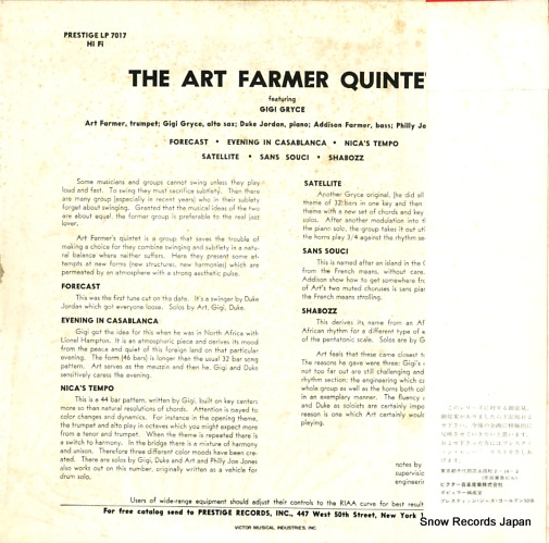 FARMER, ART gig gryce PJ-4-7017