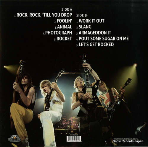 DEF LEPPARD rock rock 'till you drop EEE-82009