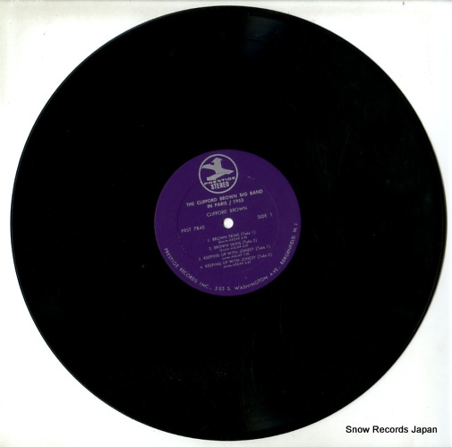 BROWN, CLIFFORD the clifford brown big band in paris PR7840