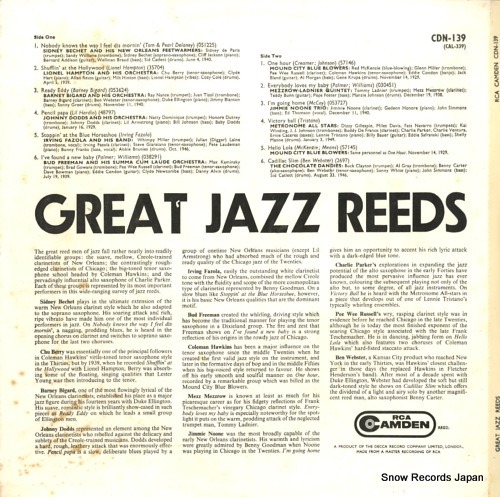 V/A great jazz reeds CDN-139