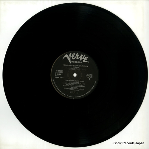 RIGHTEOUS BROTHERS, THE greatest hits by phil spector 25MM0066