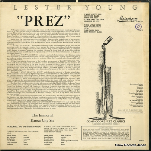 YOUNG, LESTER prez MAINSTREAM56012
