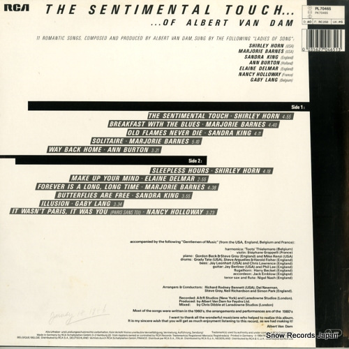VAN DAMME, ART the sentimental touch...of albert van dam PL70465