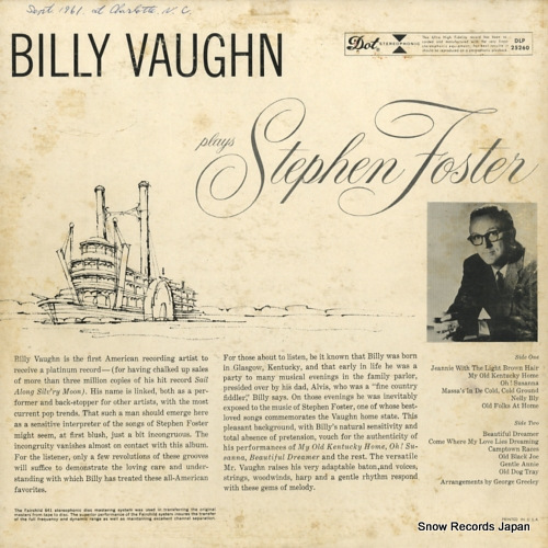 VAUGHN, BILLY plays stephen foster DLP25260