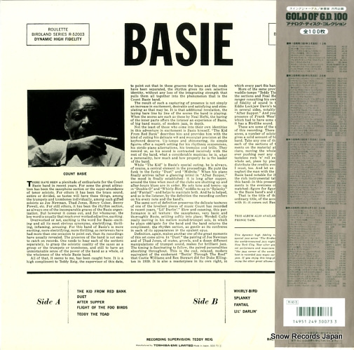 BASIE, COUNT basie SGD-73/SR52003