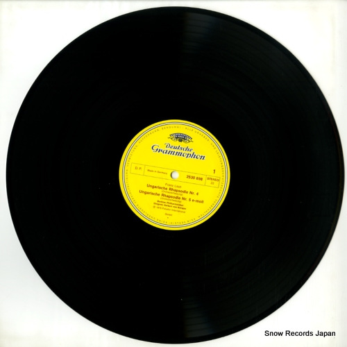 KARAJAN, HERBERT VON liszt; hungarian rhapsodies no.4 & no.5 2530698