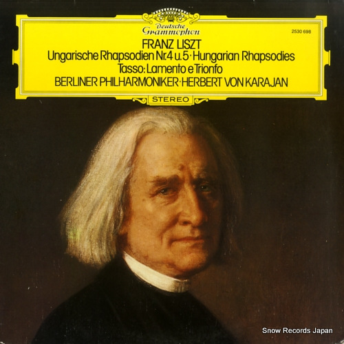 KARAJAN, HERBERT VON liszt; hungarian rhapsodies no.4 & no.5 2530698