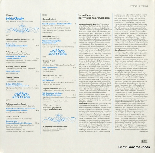 SCHUCHTER, WILHELM weltstar; sylvia geszty 28975XBR