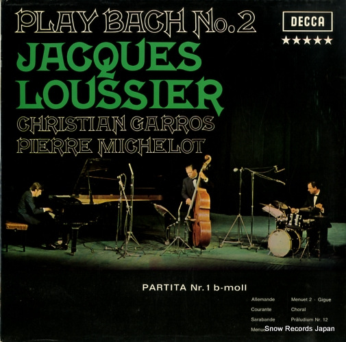 LOUSSIER, JACQUES play bach no.2 SLK16668-P