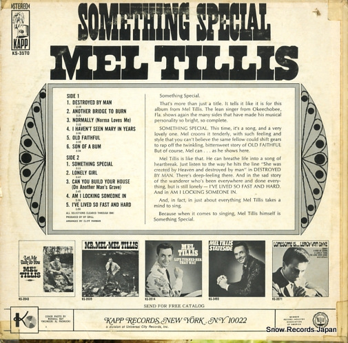 TILLIS, MEL something special KS-3570