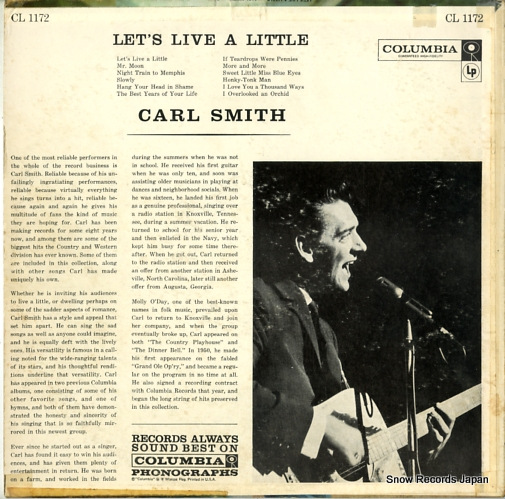 SMITH, CARL let's live a little CL1172