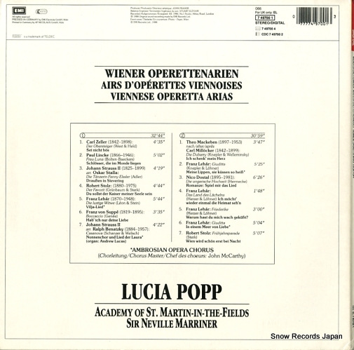POPP, LUCIA wiener operettenarien 7497001