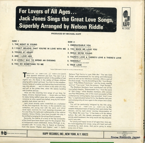 JONES, JACK there's love and there's love and there's love KL-1435