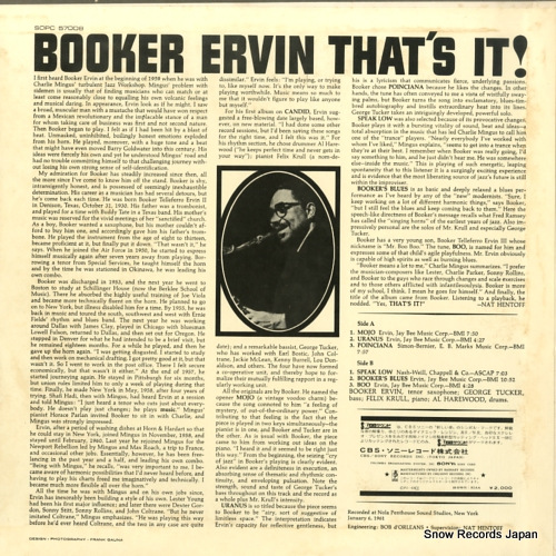 ERVIN, BOOKER that's it! SOPC57008