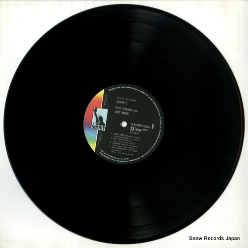 BAKER, CHET quartet: russ freeman and chet baker LLR-8887