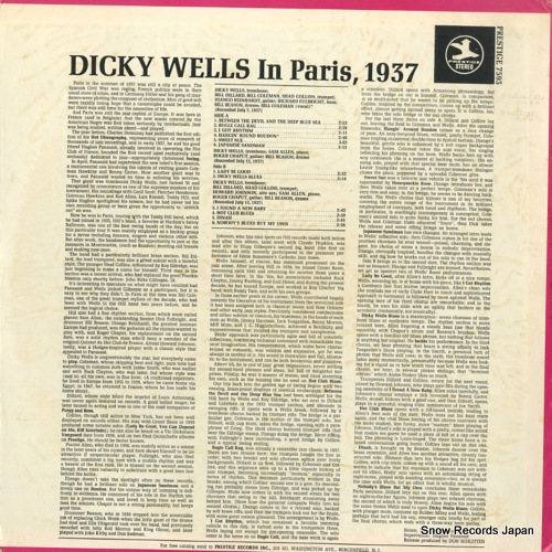 WELLS, DICKY dicky wells in paris PRST7593