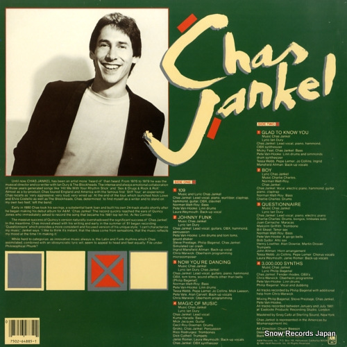 JANKEL, CHAS questionnaire SP-6-4885