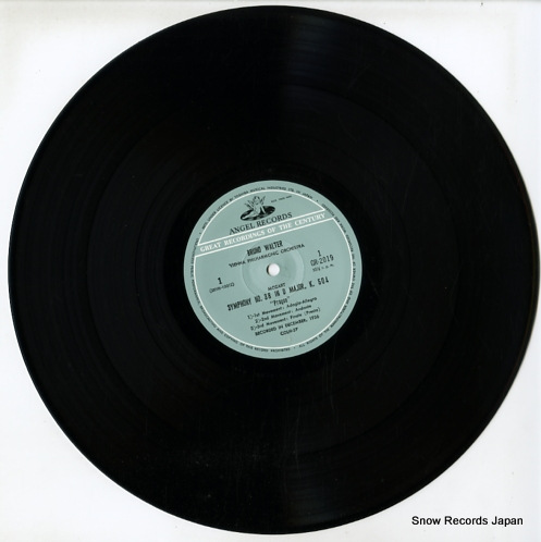WALTER, BRUNO mozart; symphony no.38