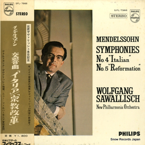 SAWALLISCH, WOLFGANG mendelssohn; symphonies no.4 