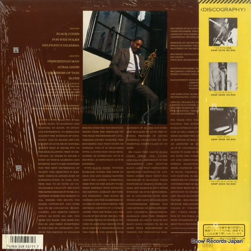 MARSALIS, WYNTON black codes 28AP3097