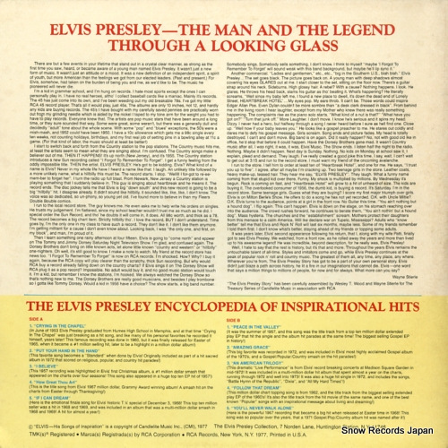 PRESLEY, ELVIS elvis - his songs of inspiration DML1-0264