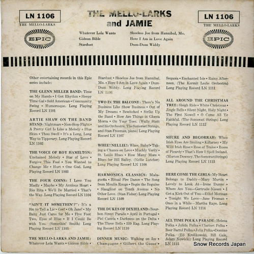 MELLO-LARKS, THE, AND JAMIE the mello-larks and jamie LN1106