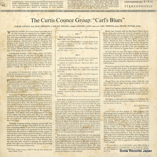 COUNCE, CURTIS carl's blues S7574