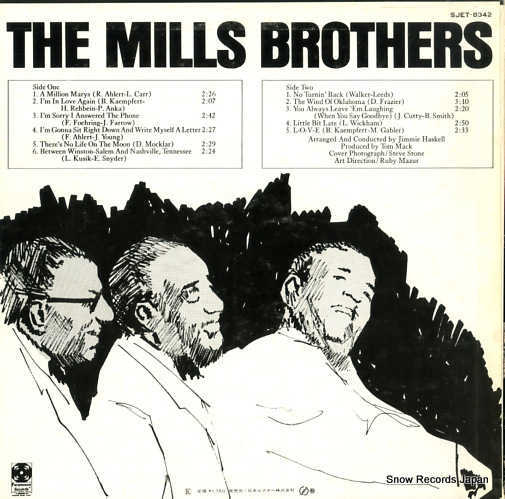 MILLS BROTHERS, THE no turnin' back SJET-8342