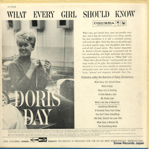 DAY, DORIS what every girl should know CS8234