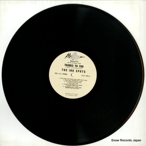 INK SPOTS thanks to you AV-LP1001